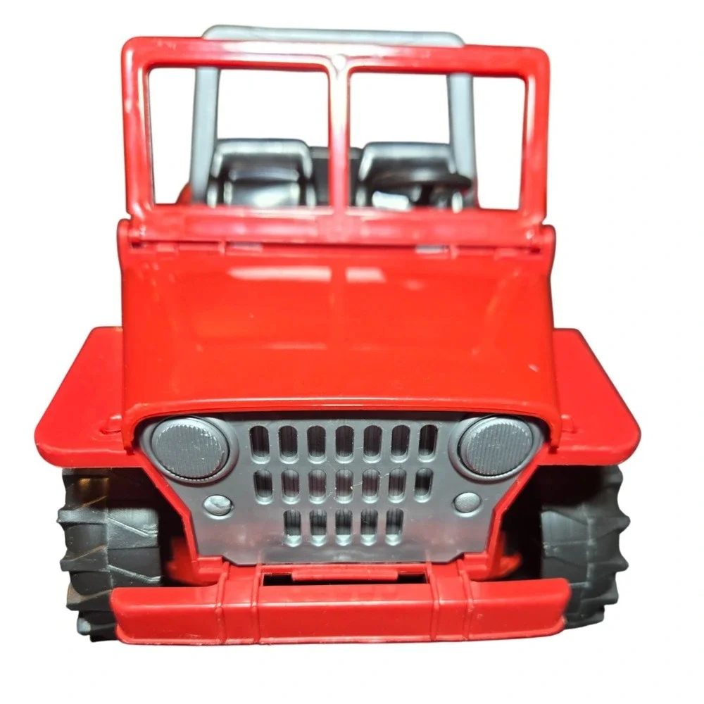 Bruder Super Eagle Jeep Wrangler 4x4 Red Vintage Plastic Toy Made in Germany